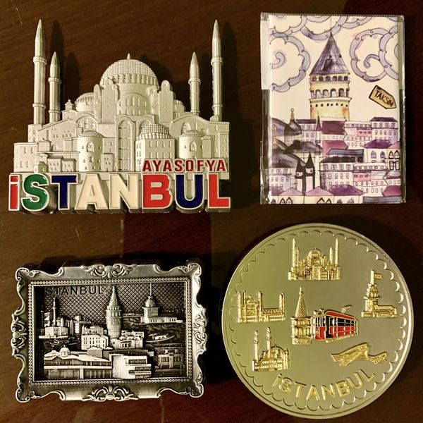 Memories of Istanbul: Some of the suvenior magnets I brought back with me