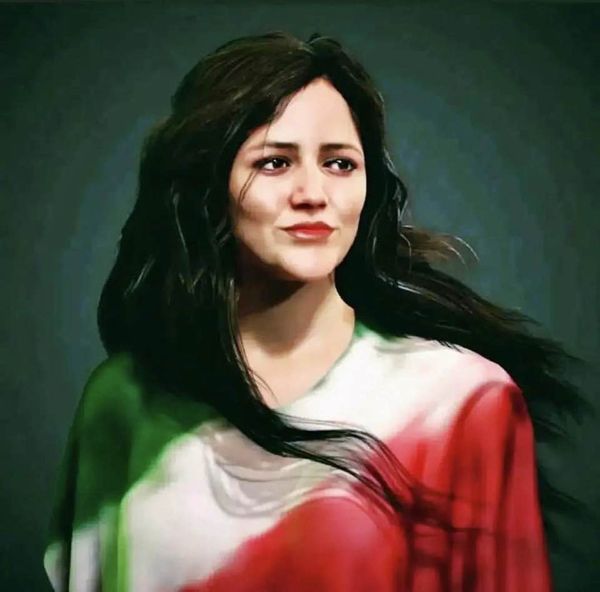 Meme: Mahsa Amini has become an icon of the women's-rights movement in Iran