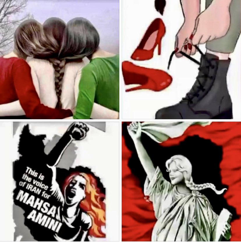 Powerful memes for Iran's feminist revolution: The world is speaking up in support of Iranian women