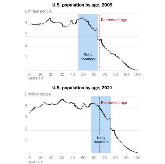 NYT chart: US population distribution