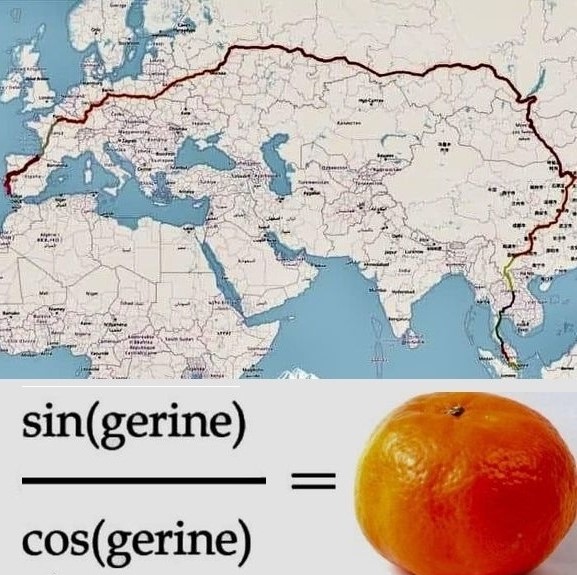The longest train route in the world, and a math joke!