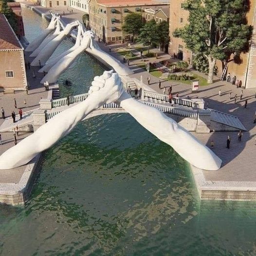 The bridges of Wisdom, Hope, Love, Help, Faith, and Friendship in Venice, Italy