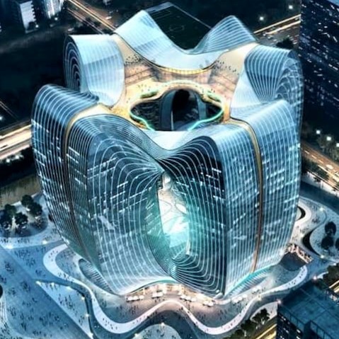 A technology-center building in China