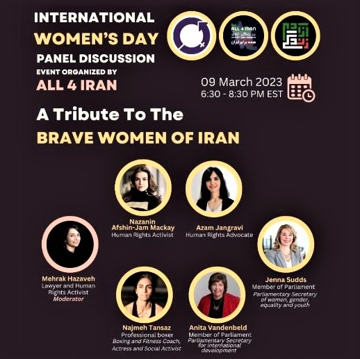 A Tribute to the Brave Women of Iran: Panel discussion, organized by ALL 4 IRAN