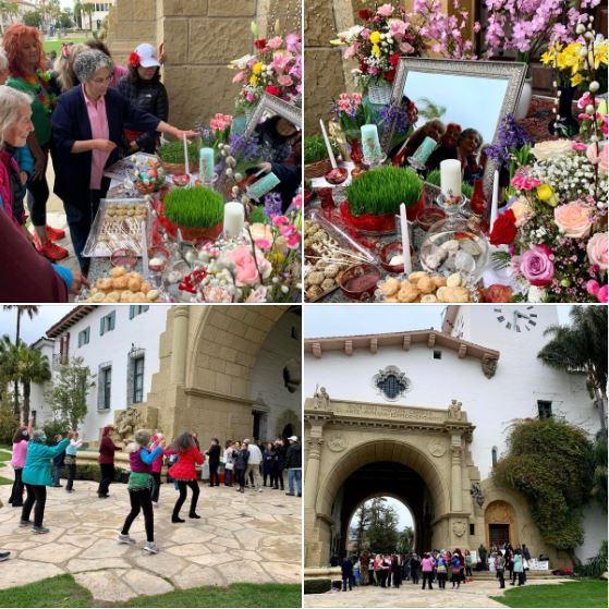 Nowruz celebration in front of the historic Santa Barbara County Courthouse, on Sunday 3/19