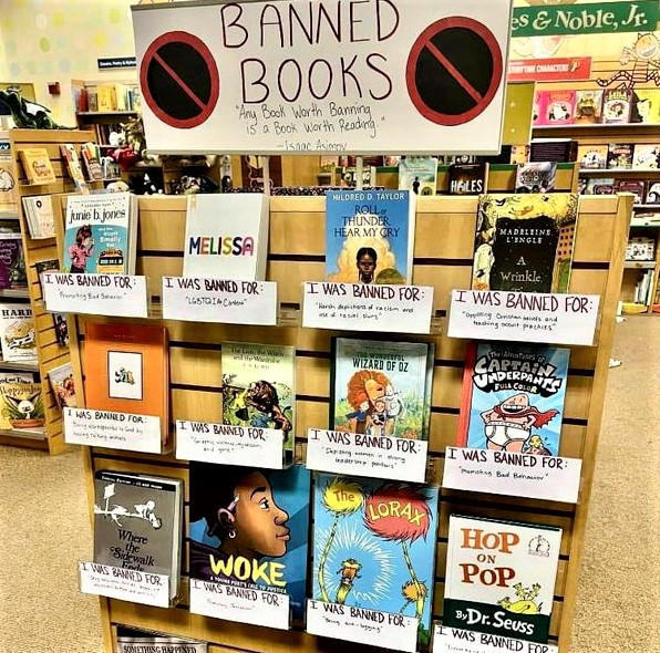 Libraries and bookstores are pitching banned books to their patrons/customers