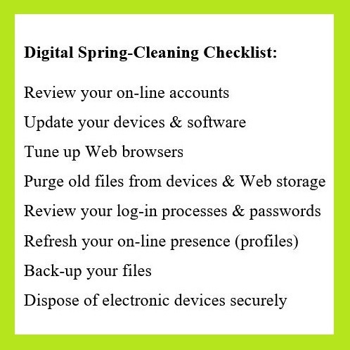 Digital spring cleaning: 8-item checklist