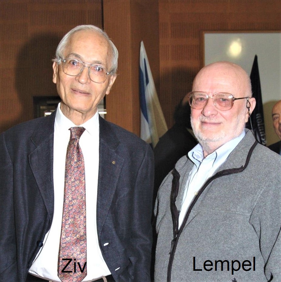 Israeli computer scientists Jacob Ziv and Abraham Lempel dead at 91 & 86, within a month of each other