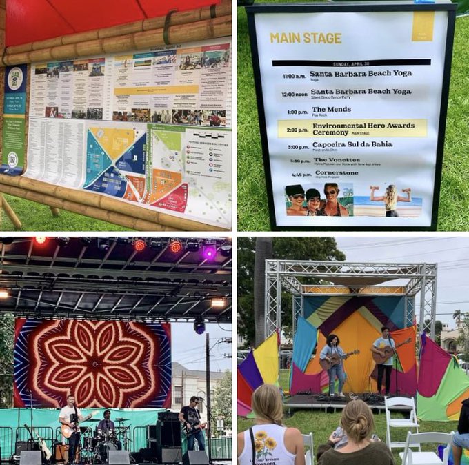 Santa Barbara Earth Day Festival at Alameda Park: Program and performance stages