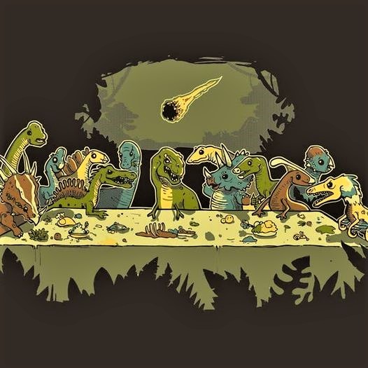 Throwback Thursday cartoon: The dinosaurs' last supper