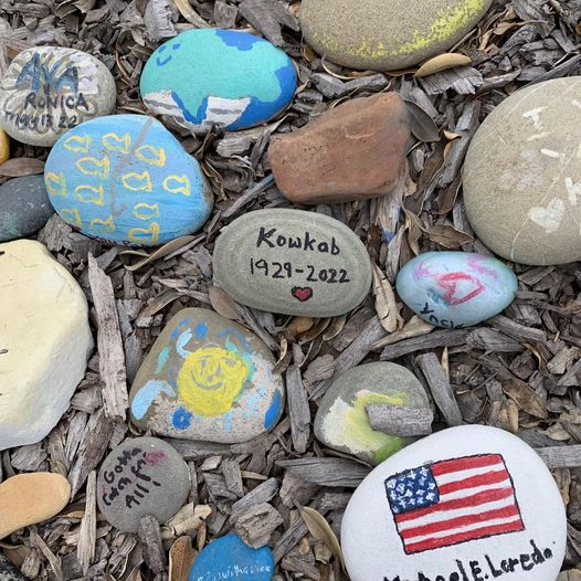 I placed a memorial rock for my mom at Haole's Memorial Rock Garden