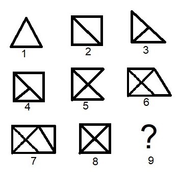 Math puzzle (the answer is not unique): What is the ninth shape in this series?