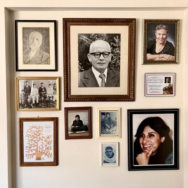 Throwback Thursday: My just-completed 'memorial wall' honoring several deceased family members