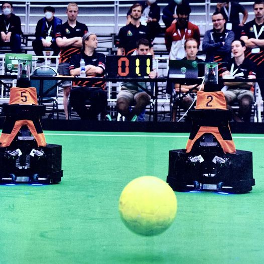 RoboCup turns 25: Soccer-playing robots