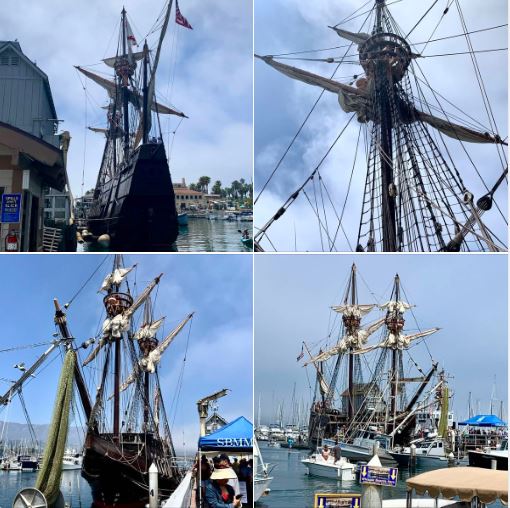 'The Mission of San Salvador' tall-ship replica, on display at Santa Barbara Harbor, tells part of Santa Barbara's origin story