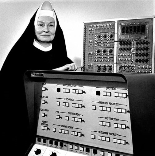 Throwback Thursday: Sister Mary Kenneth Keller, the first woman to earn a doctorate in computer science in the United States, 1965