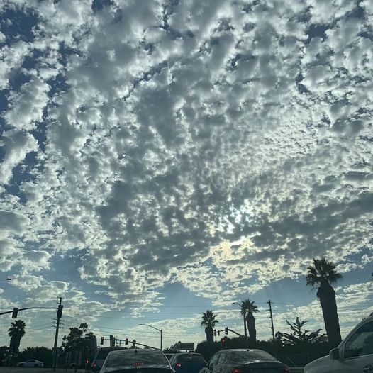 Unusual cloud formation, this afternoon in Goleta, California