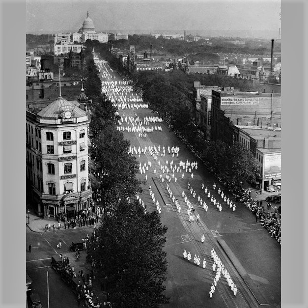Throwback Thursday: Aerial view of Ku Klux Klan parade on Pennsylvania Ave., Washington, DC, 1926
