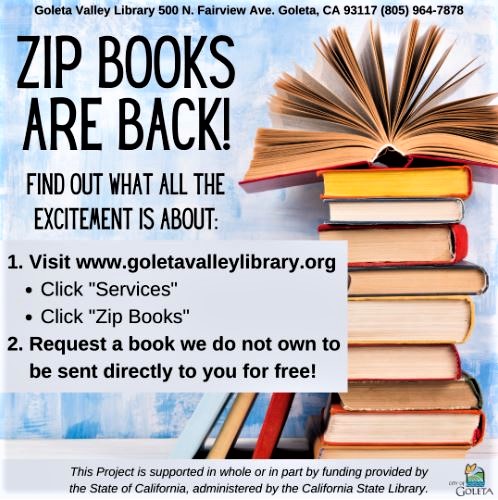 City of Goleta's 'Zip Books' Program