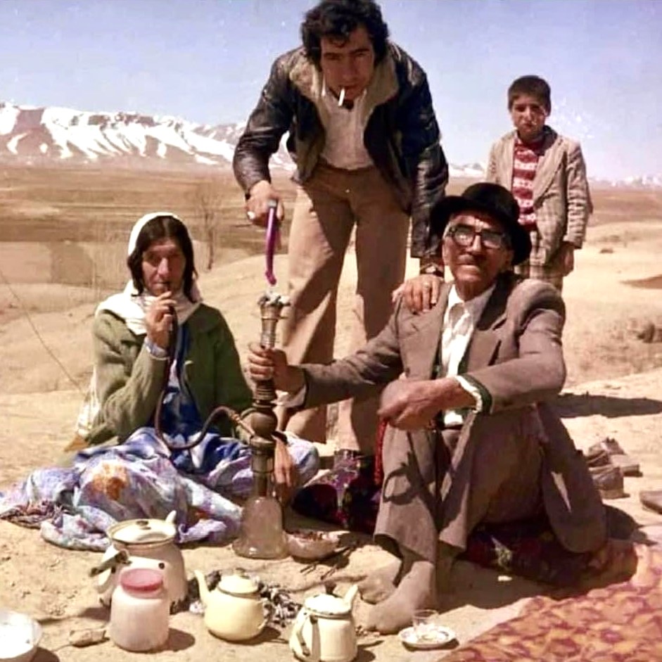A family picnic in rural Iran