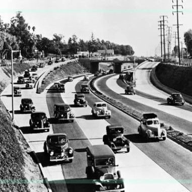 Los Angles' very-first freeway: The historic Arroyo Seco, connecting Pasadena to downtown LA