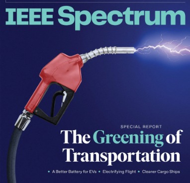 The greening of transportation: IEEE Spectrum magazine cover feature
