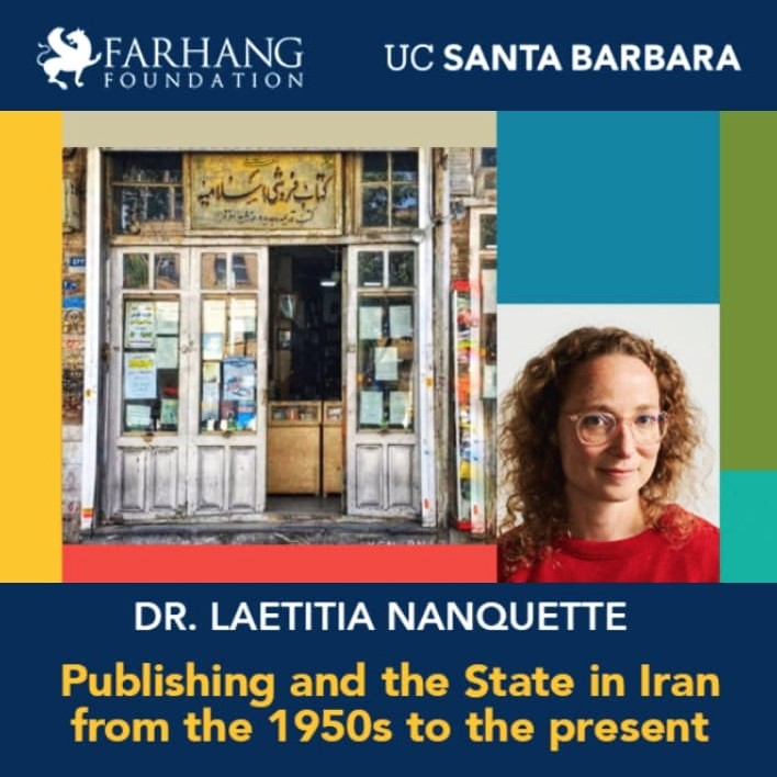Talk on publishing and the state in Iran, by Dr. Laetitia Nanquette