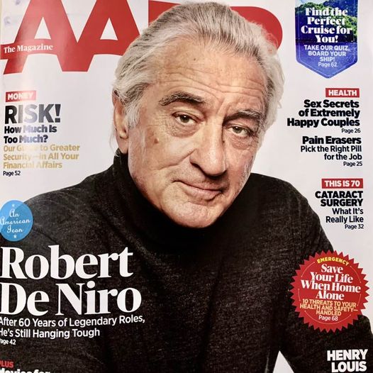 In AARP magazine's cover feature (Feb./Mar. 2024), Robert De Niro talks about life, fatherhood, family, and the secrets to his legendary career