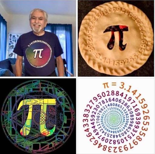 Happy pi day! March 14 is known as pi day, because 3/14 matches the first three of the infinite sequence of digits in pi