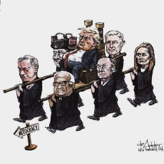 Cartoon: The conservative majority of the new US Supreme Court