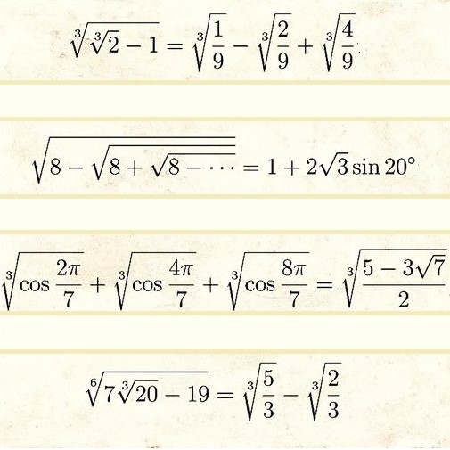 Indian math prodigy Ramanujan dreamed up mind-boggling roots-of-roots identities such as these
