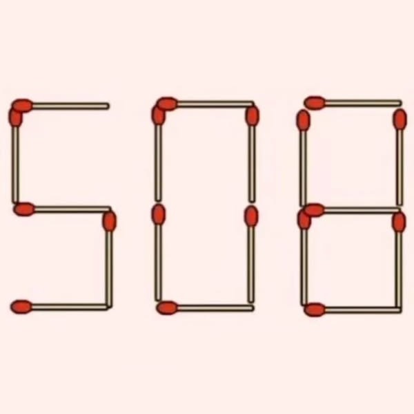 Math challenge: Move only two match sticks to form the largest number possible