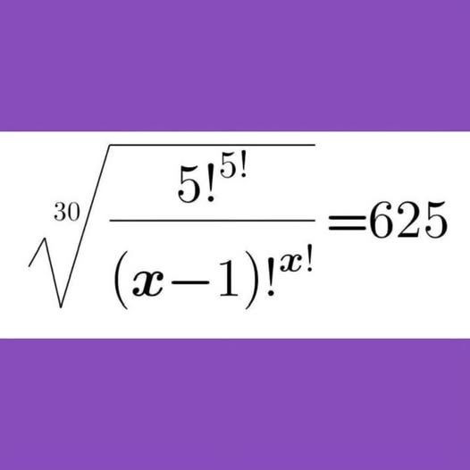 Math challenge: Solve for x