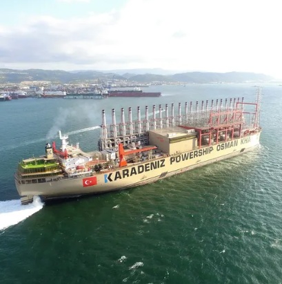 The world’s largest energy ship: The 300-meters-long Osman Khan can generate ~0.5 GW of electricity