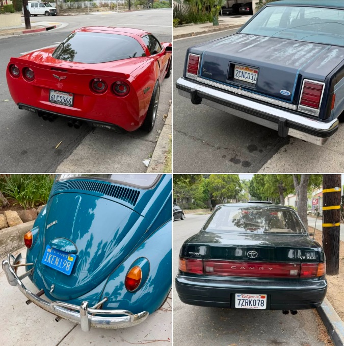 Examples of car bumpers: Back