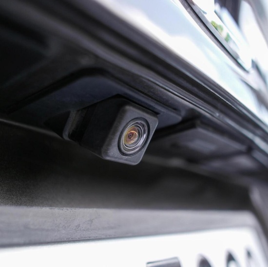 A rear camera on a car