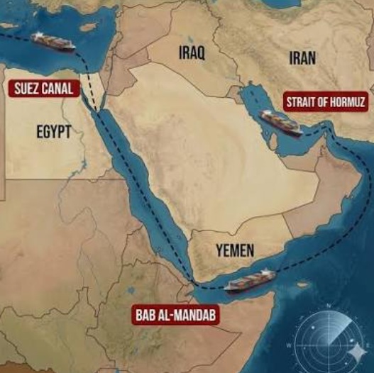 Three important chokepoints in the Middle East