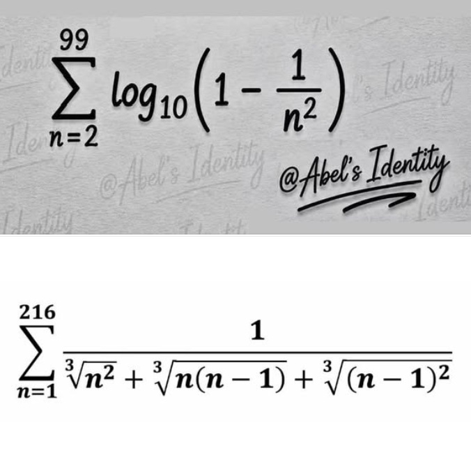 Two math challenges: Evaluate these finite sums