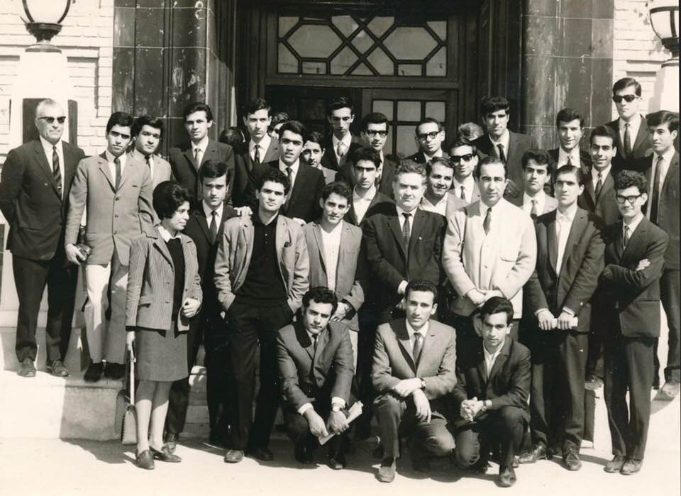 Group photo 2 from mid-1967, showing many members of the class of 1968, Fanni College's Electromechanical Division, University of Tehran